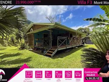 Païta 98889 Achat / Vente maison 3 pièces t3 terrasse...