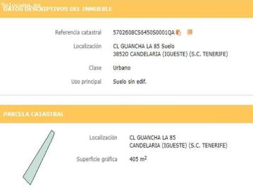 Parcela en Venta en Igueste, Santa Cruz de Tenerife