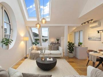 Penthouse Feeling in historischem Jugendstilambiente im...
