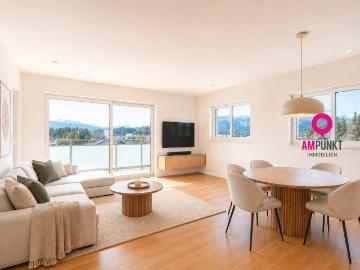 Penthouse in Mondsee. Vier Zimmer. Große Terrasse. Genau...