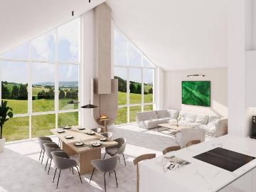 Penthouse Neubau 204 m² mit Garten und Terrasse