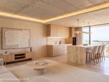 Penthouse T1 com Vista Mar e Garagem 77m² Alcantarilha e...