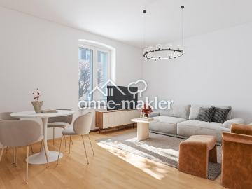 Provisionsfrei: 3 Zimmer Balkonwohnung im Hochparterre...