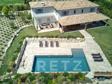 Propriété provençale vue mer Domaine privé Roquefort les...
