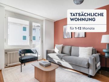 Rent a 3 ½ rooms furnished flat in Affoltern am Albis...