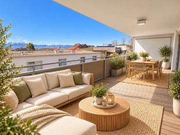 Ruhelage über Dornbirn – stilvolle 2 Zimmer Wohnung mit...