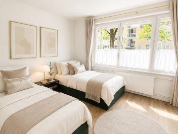 Schwabing: Kernsaniertes voll. möbliertes Apartment ggü....