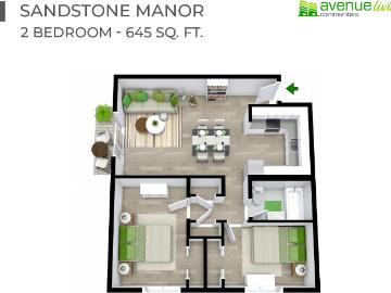 Sandstone Manor 2 Bedroom Apartment for Rent at 2241 14...