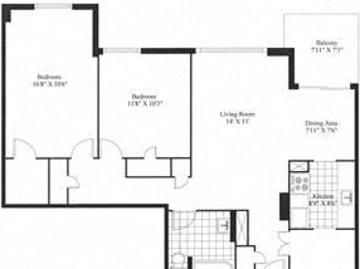 Silver Spear 2 Bedroom Apartment for Rent at 1355 Silver...