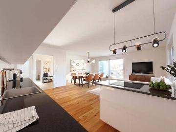 Spektakulär geplante 4 Zimmer Wohnung mit Balkon nur...
