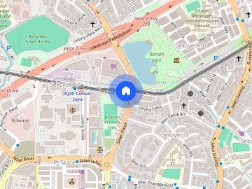 Studio Penthouse for rent at Casa Subang Service Apartment