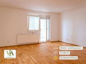 Südseitig gelegene 3 Zimmer Wohnung mit Balkon 10 m²,...